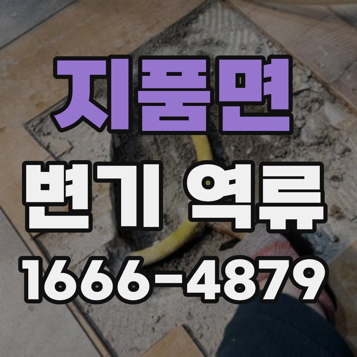 지품면 변기 역류