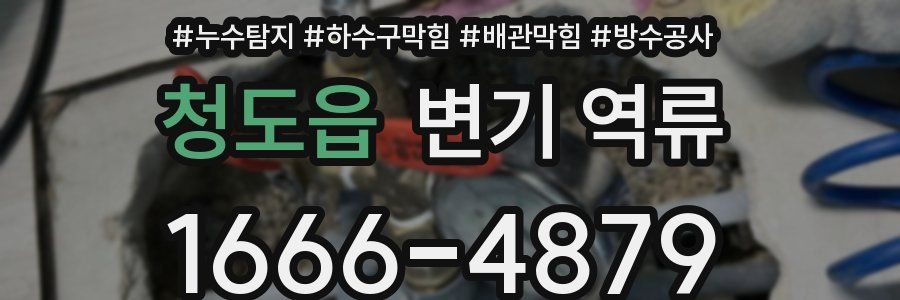 청도읍 변기 역류