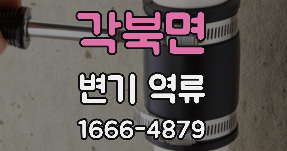 각북면 변기 역류