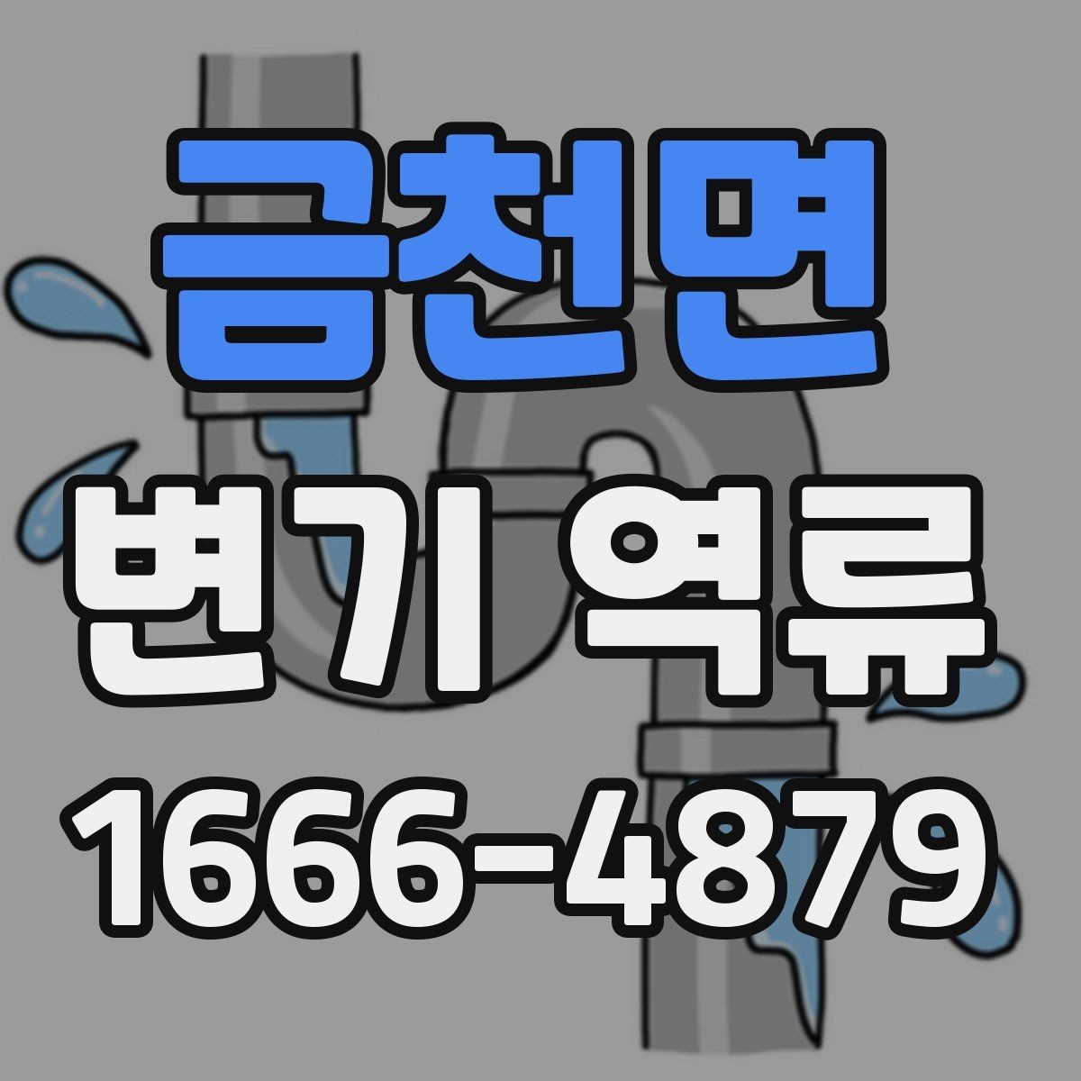 금천면 변기 역류 배수 문제와 연결되는 경우