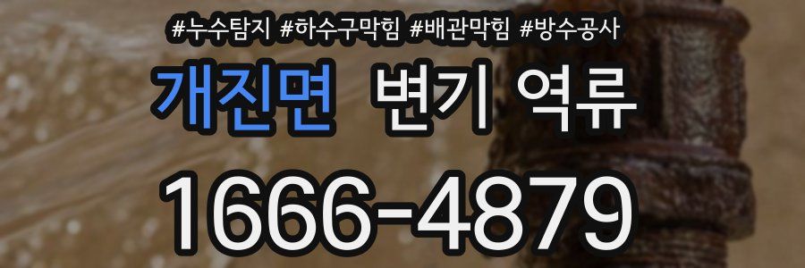개진면 변기 역류