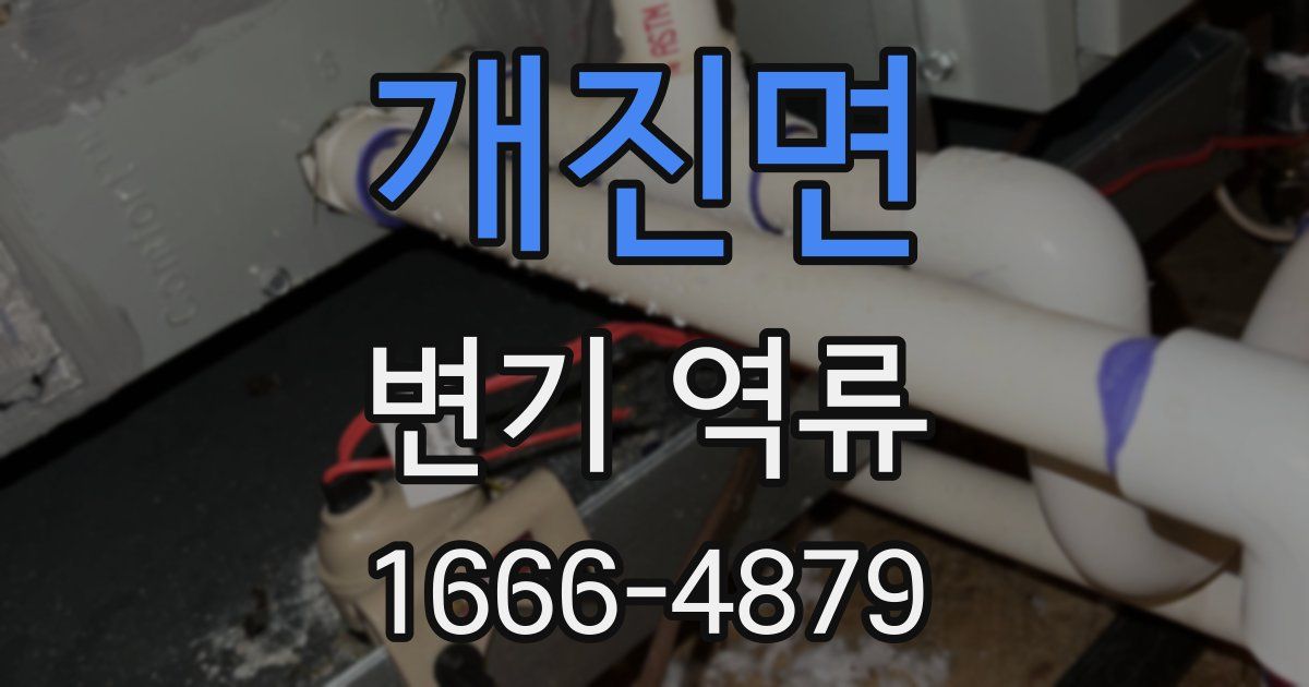 개진면 변기 역류