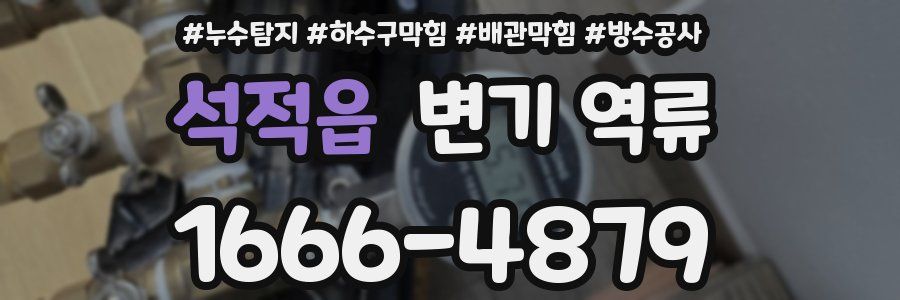 석적읍 변기 역류