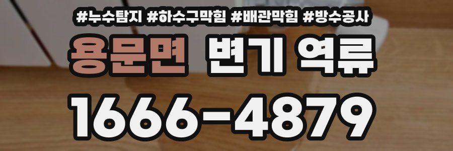 용문면 변기 역류