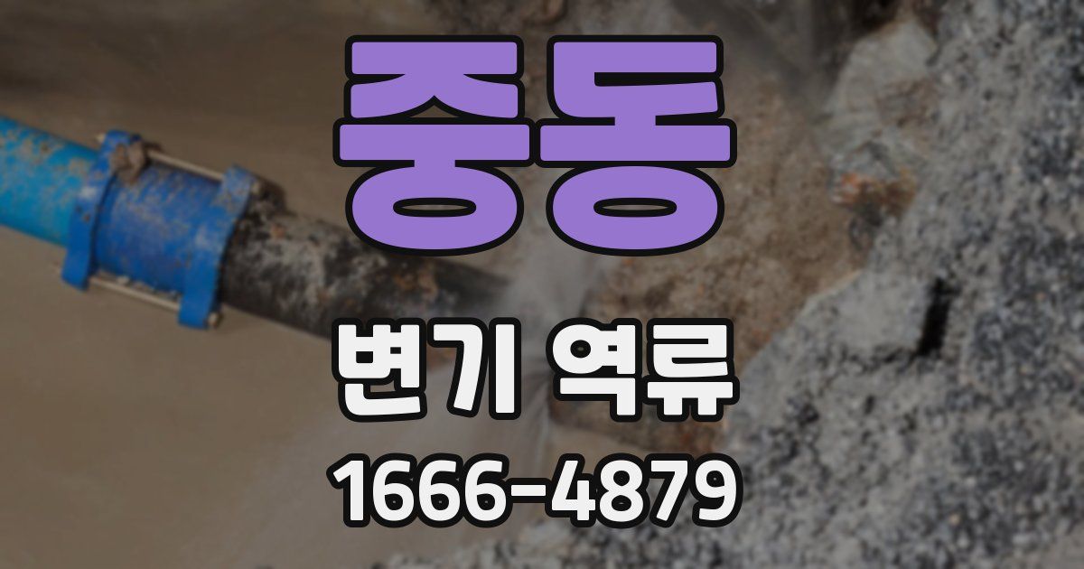중동 변기 역류