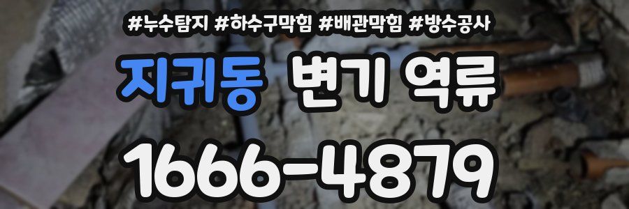 지귀동 변기 역류