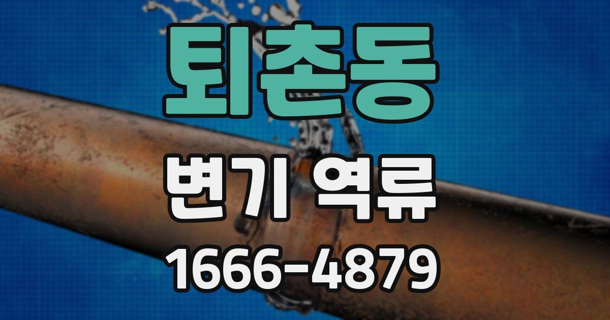퇴촌동 변기 역류