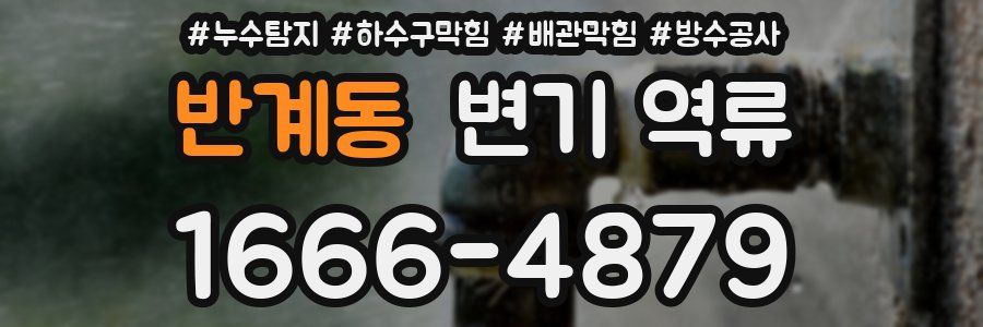 반계동 변기 역류