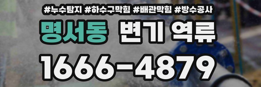 명서동 변기 역류