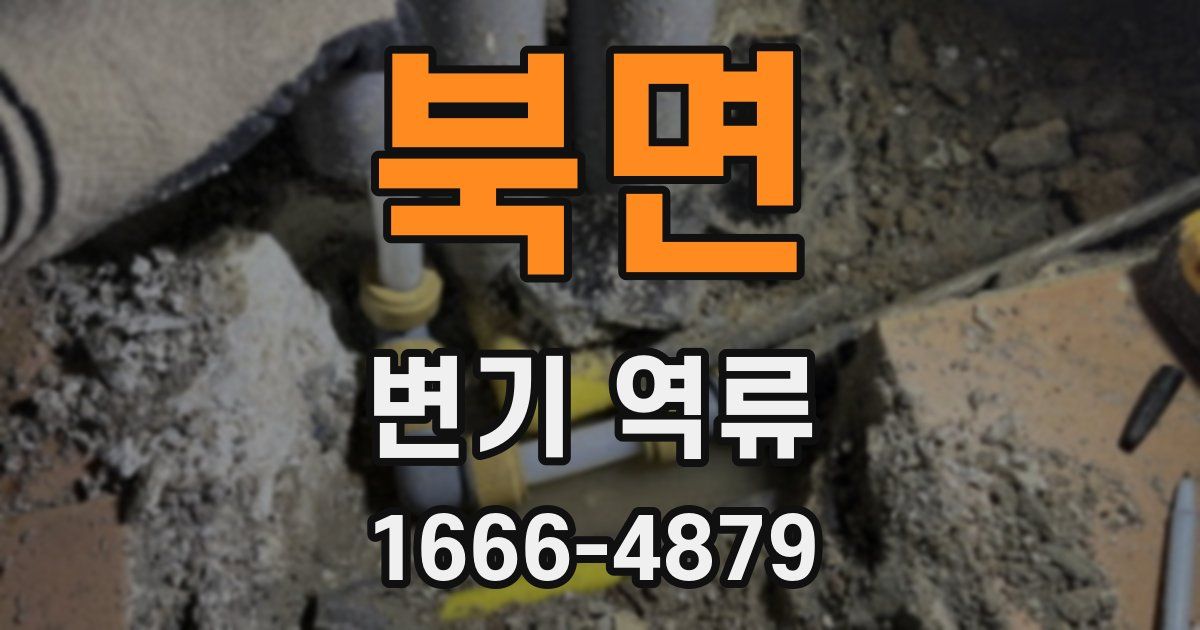 북면 변기 역류