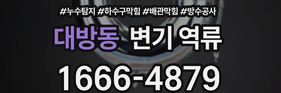 대방동 변기 역류