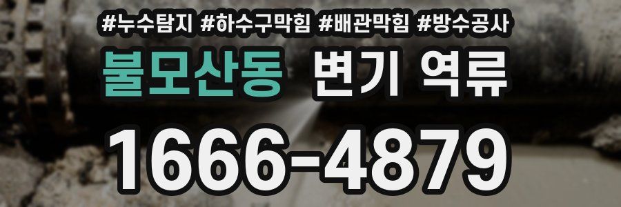 불모산동 변기 역류