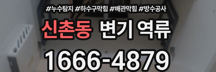 신촌동 변기 역류