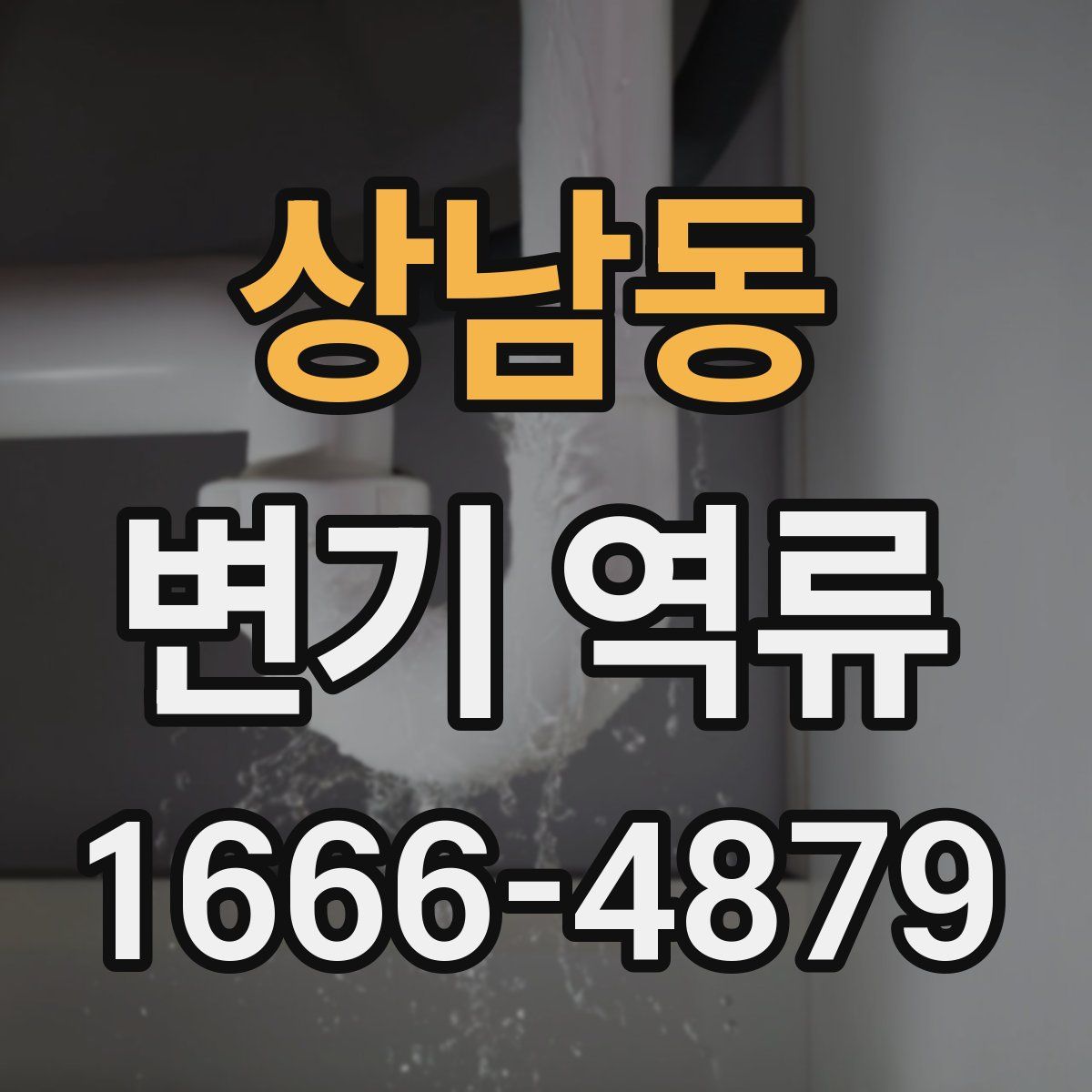 상남동 변기 역류