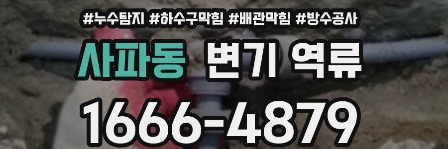 사파동 변기 역류