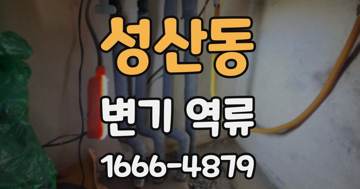 성산동 변기 역류
