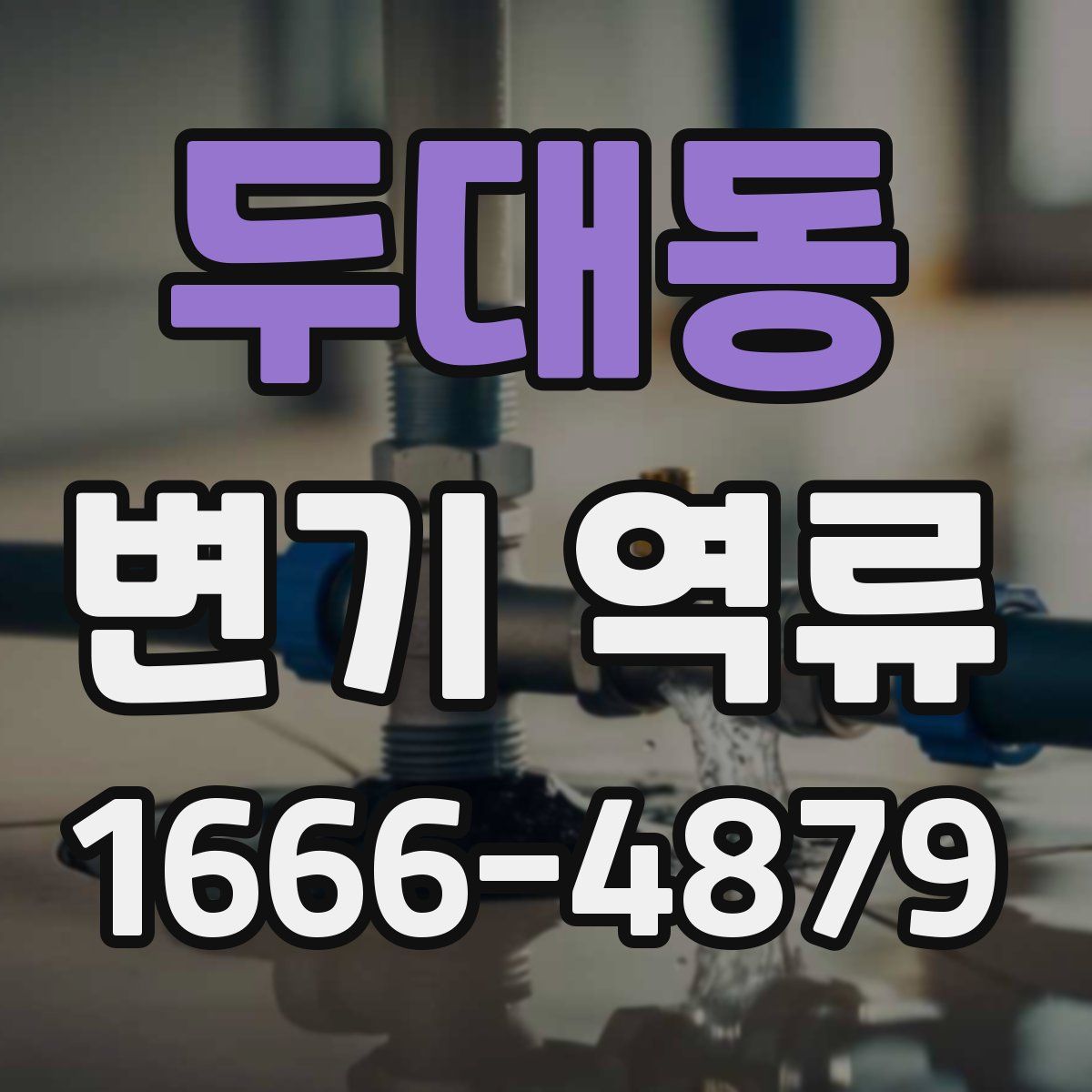 두대동 변기 역류