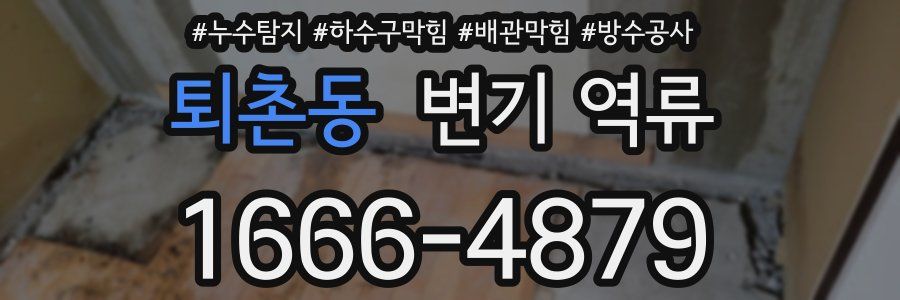 퇴촌동 변기 역류