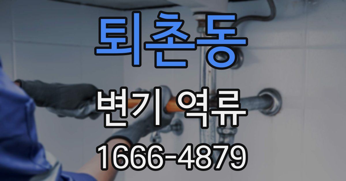 퇴촌동 변기 역류