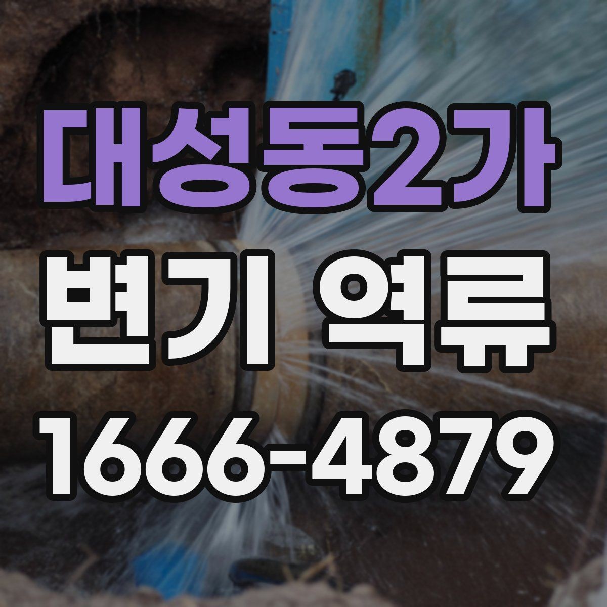 대성동2가 변기 역류 막힘과 함께 나타날 때