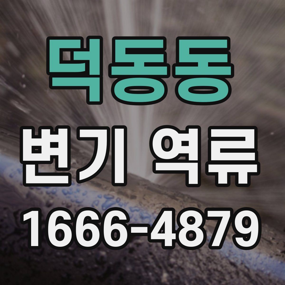덕동동 변기 역류 발생 시 혼자 확인할 항목