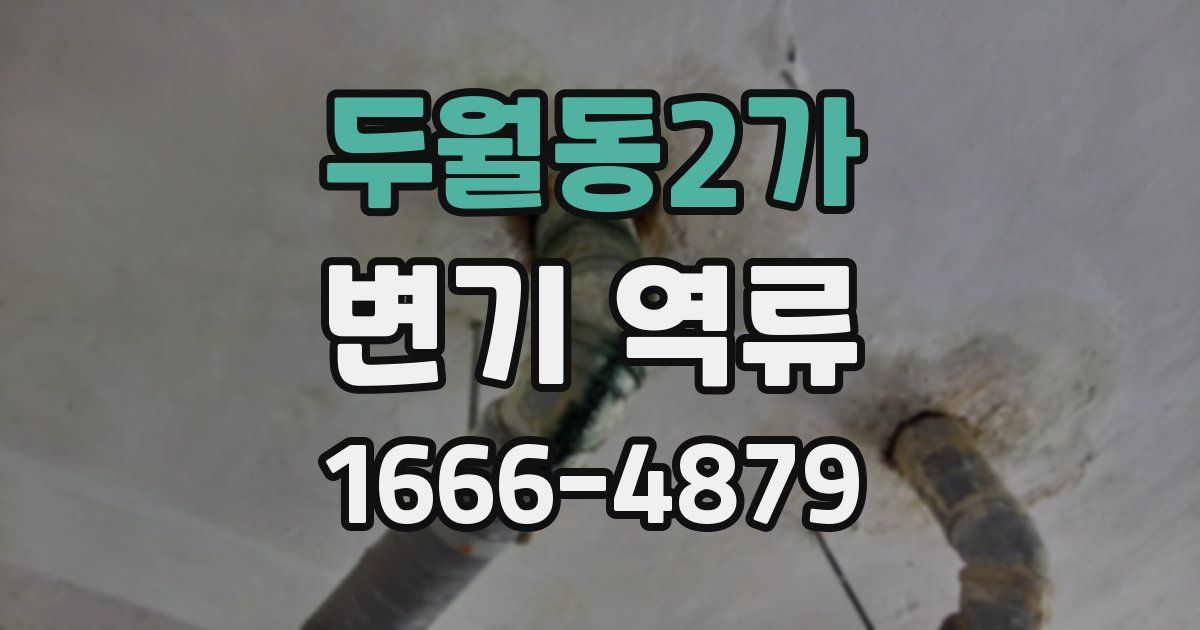 두월동2가 변기 역류