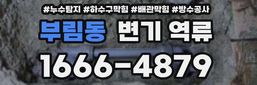 부림동 변기 역류