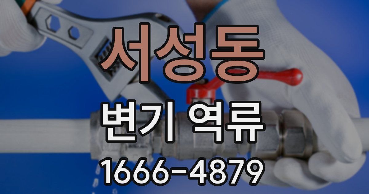 서성동 변기 역류