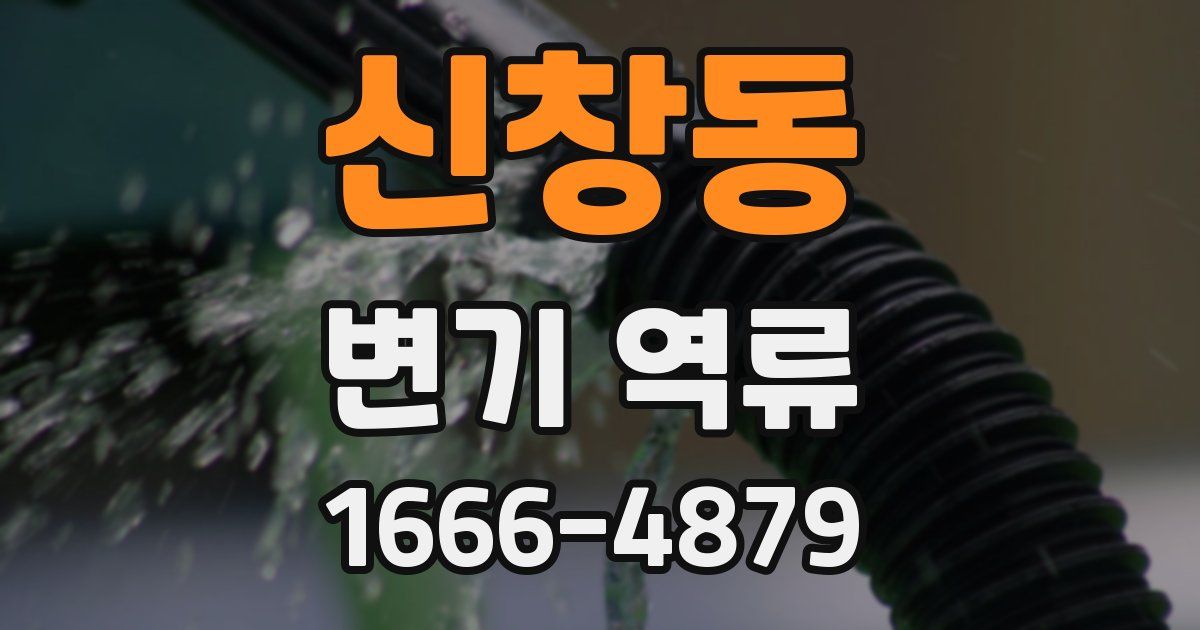 신창동 변기 역류