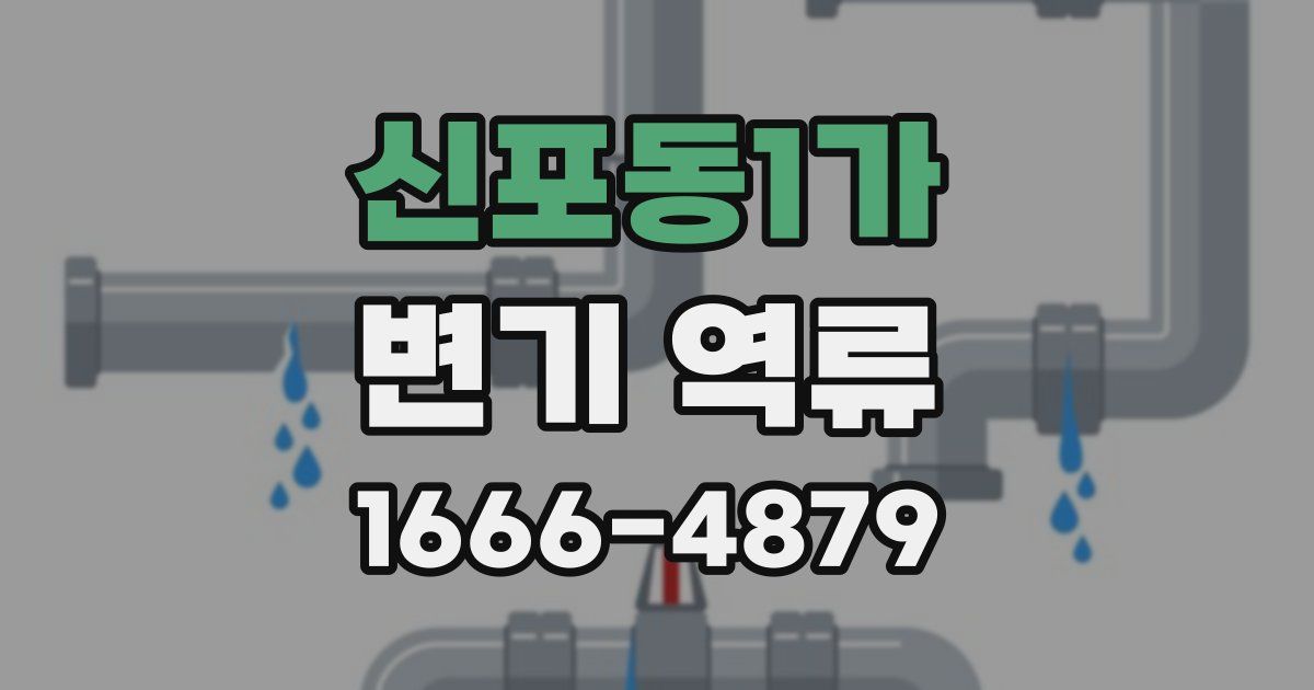 신포동1가 변기 역류