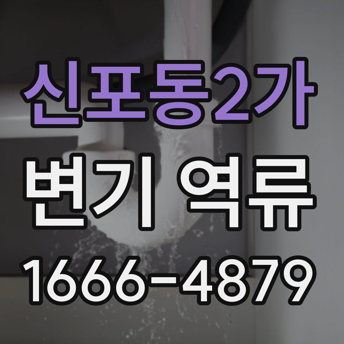 신포동2가 변기 역류