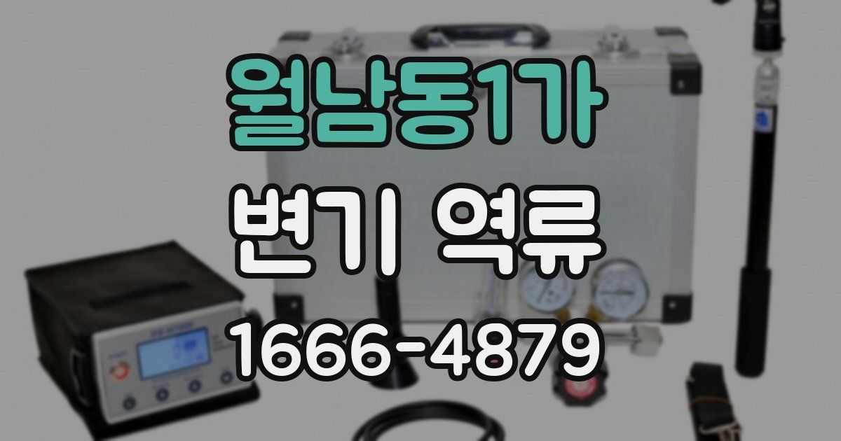 월남동1가 변기 역류