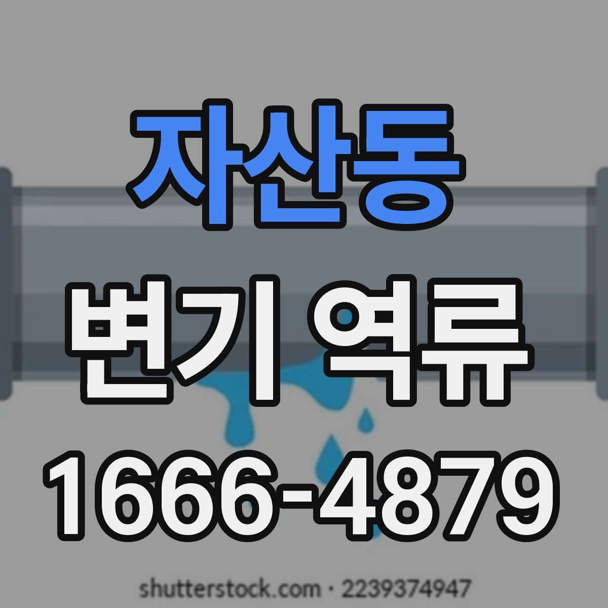 자산동 변기 역류