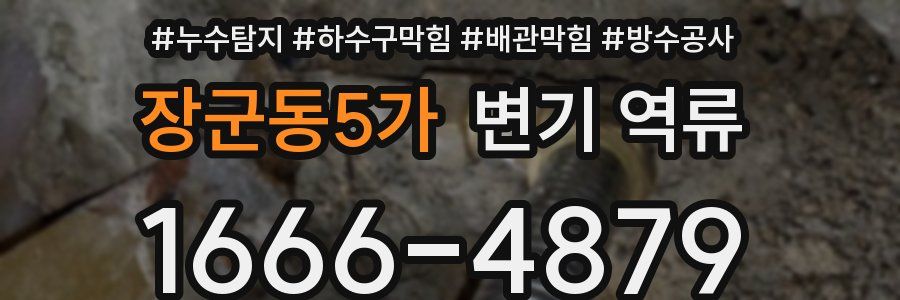 장군동5가 변기 역류