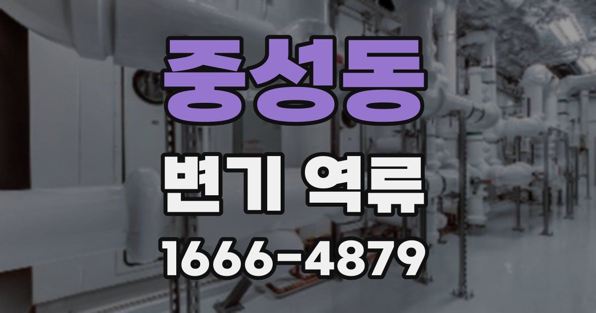 중성동 변기 역류