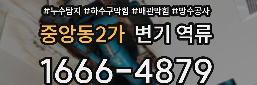 중앙동2가 변기 역류