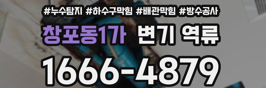 창포동1가 변기 역류