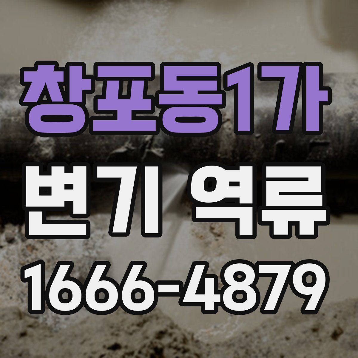 창포동1가 변기 역류