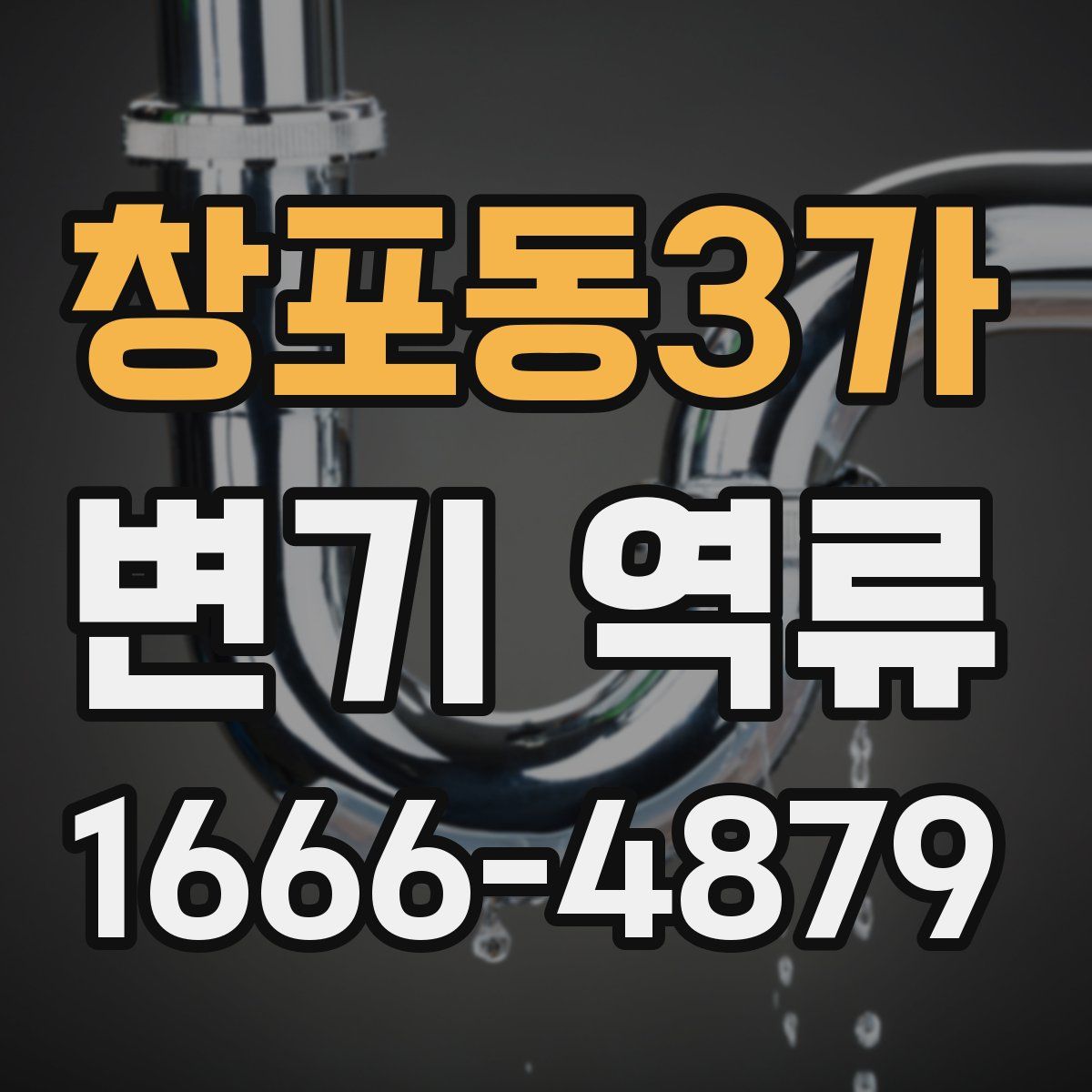 창포동3가 변기 역류