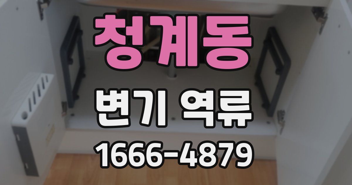 청계동 변기 역류