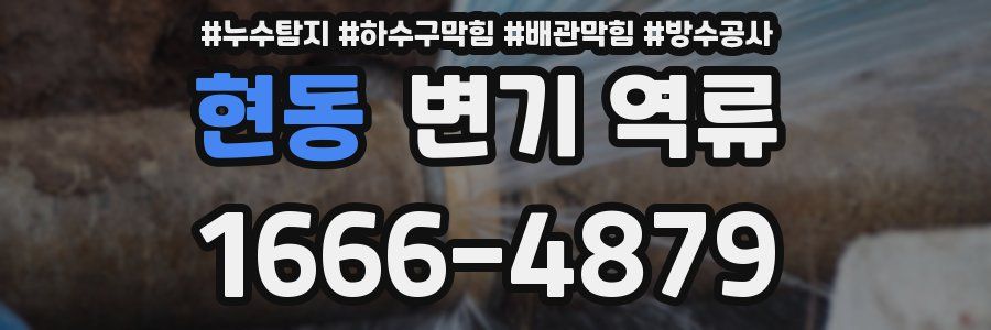 현동 변기 역류