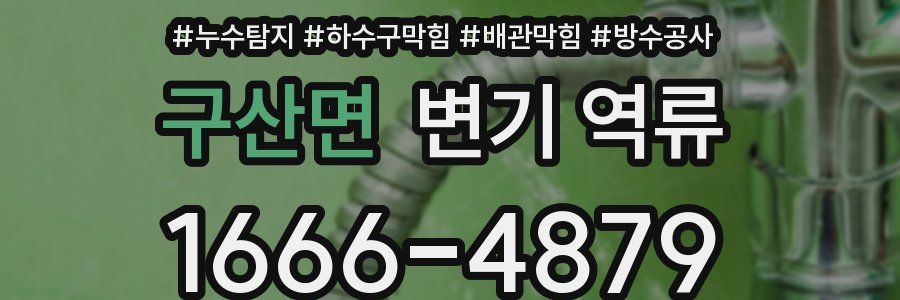 구산면 변기 역류
