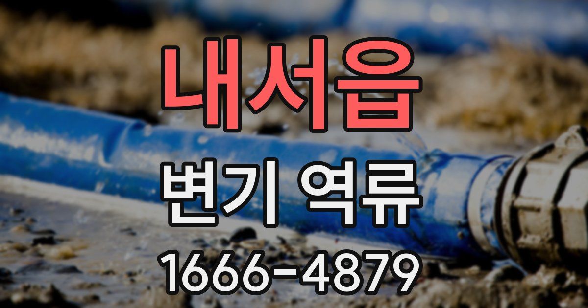 내서읍 변기 역류