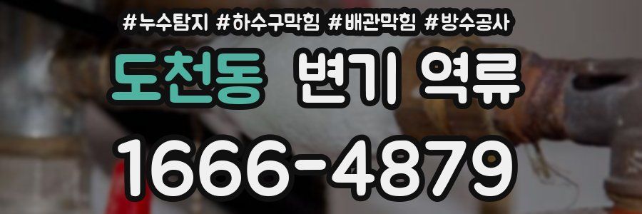 도천동 변기 역류