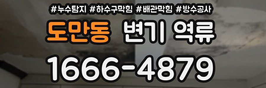 도만동 변기 역류