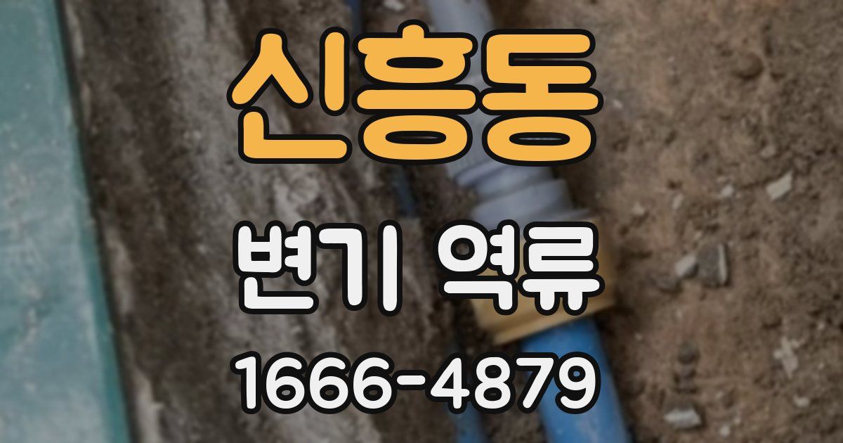 신흥동 변기 역류