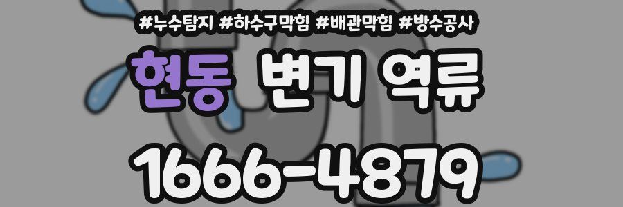 현동 변기 역류