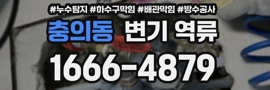충의동 변기 역류