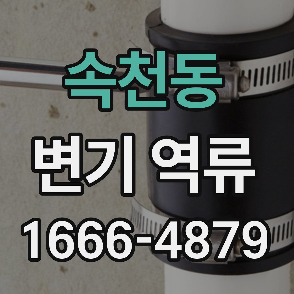 속천동 변기 역류