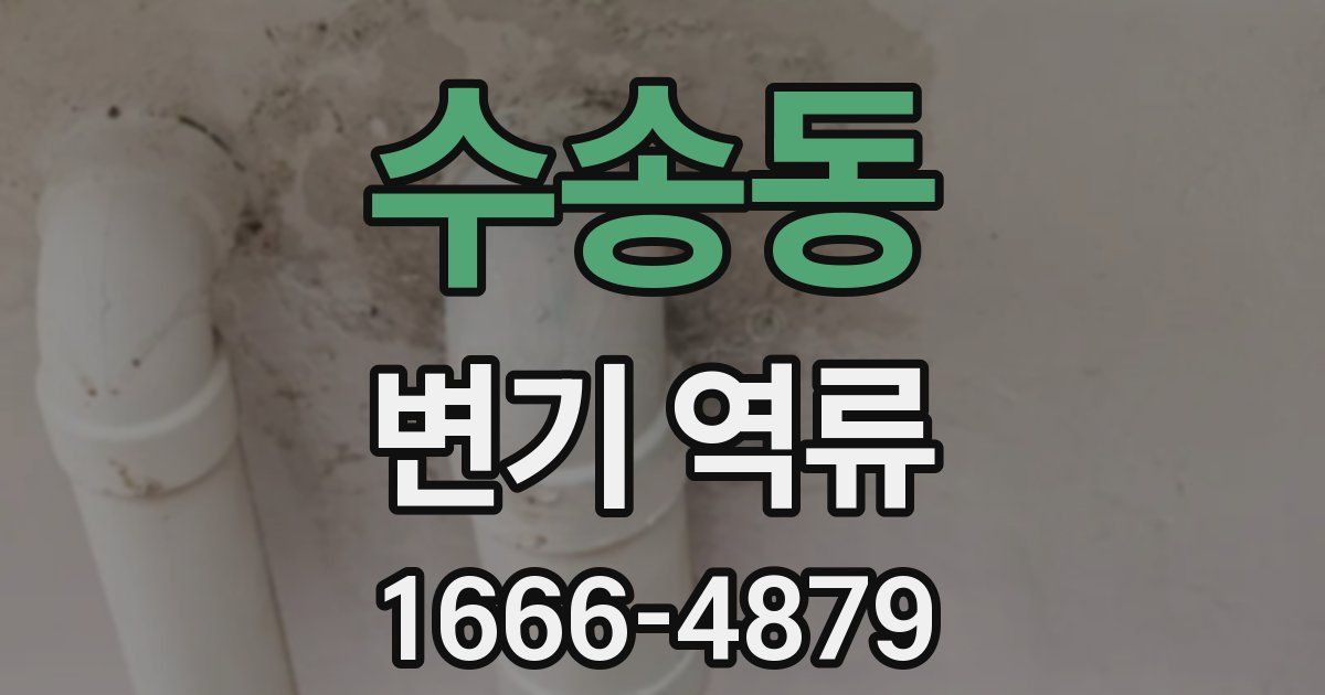 수송동 변기 역류